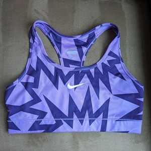 Nike Pro Sports Bra Purple Lavender Size MEDIUM
